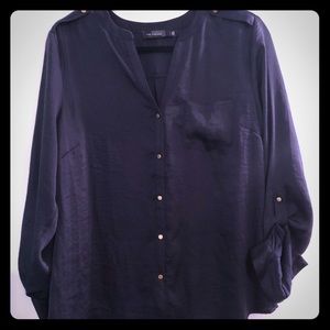 The Limited Navy Blouse Large